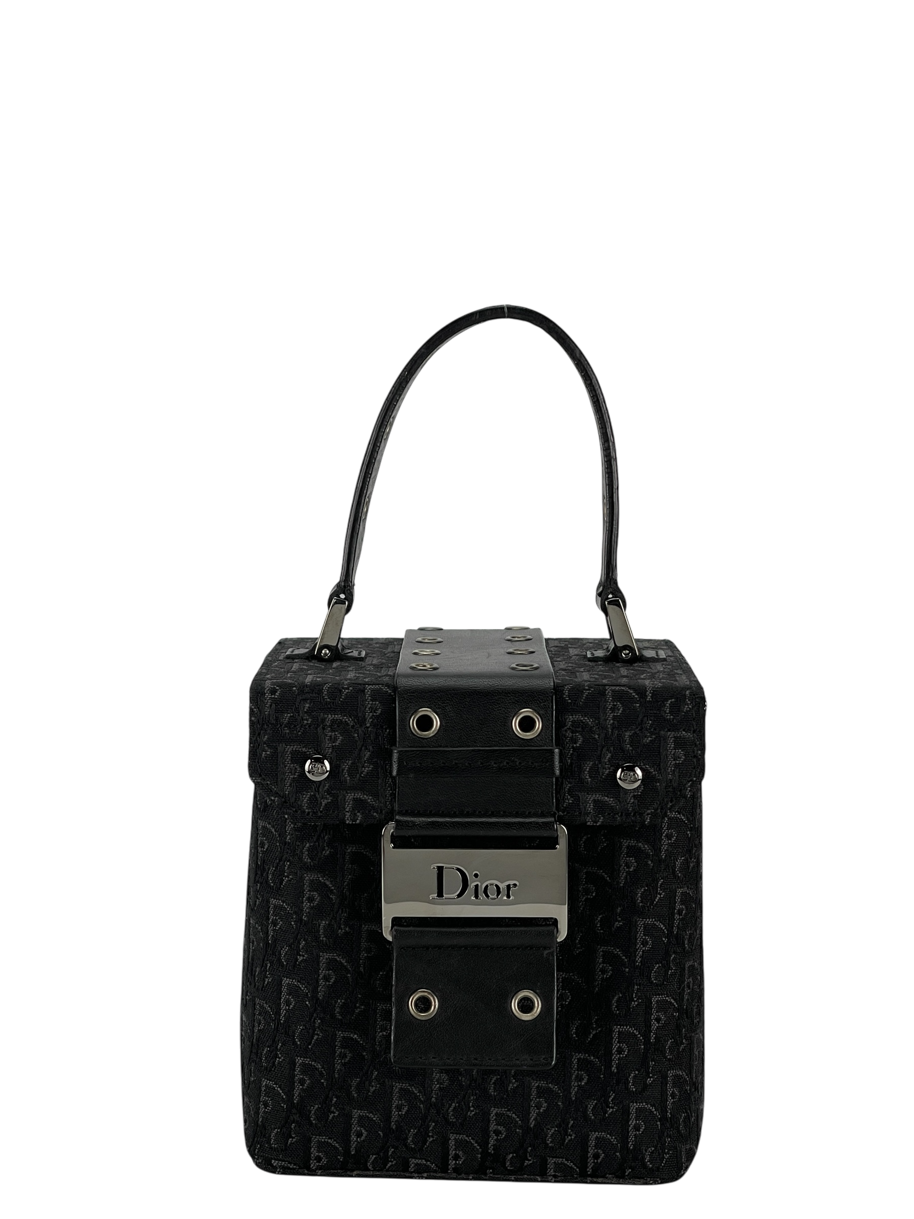 CHRISTIAN DIOR - Black Dior Trotter Vanity Bag