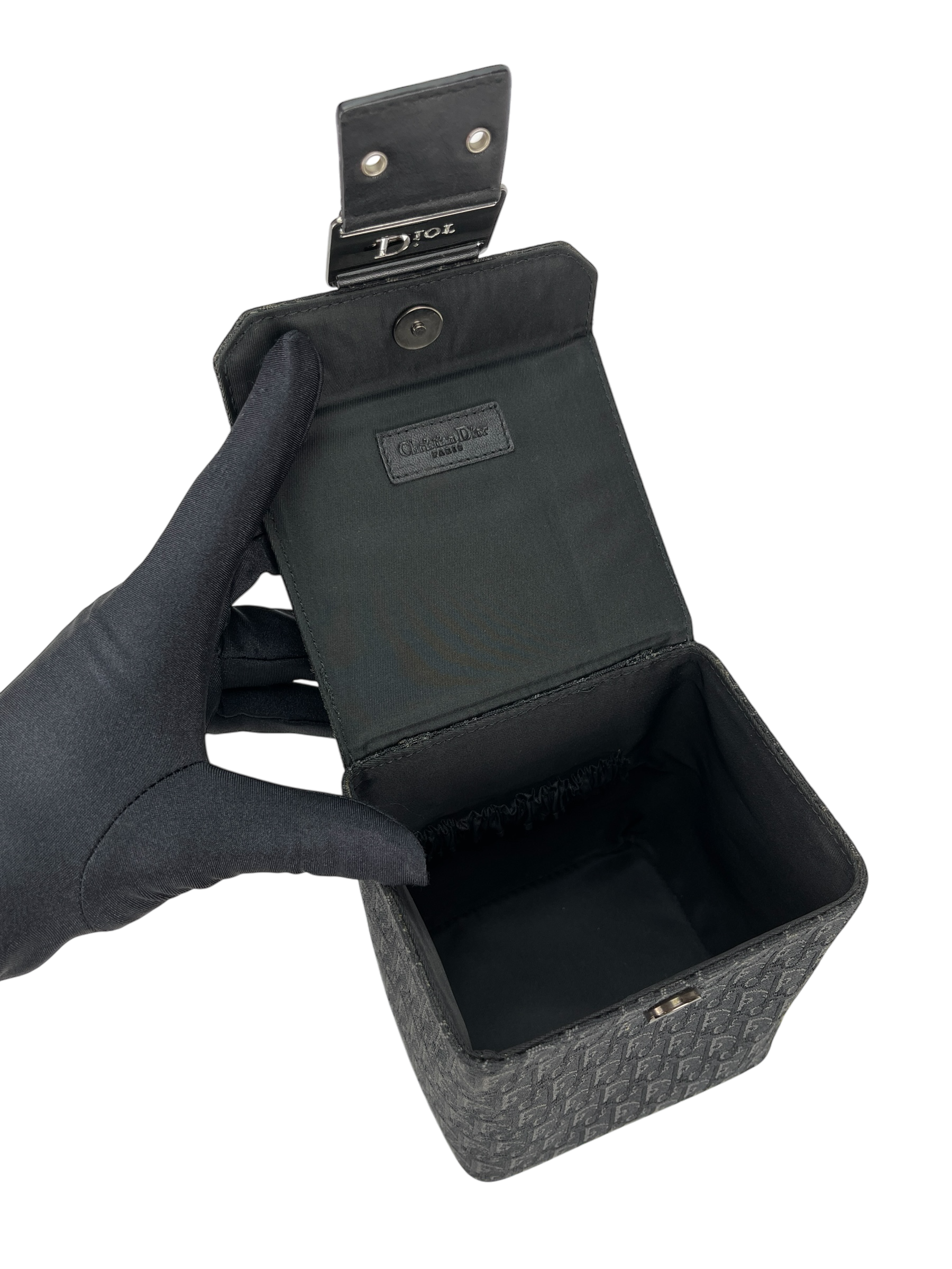CHRISTIAN DIOR - Black Dior Trotter Vanity Bag