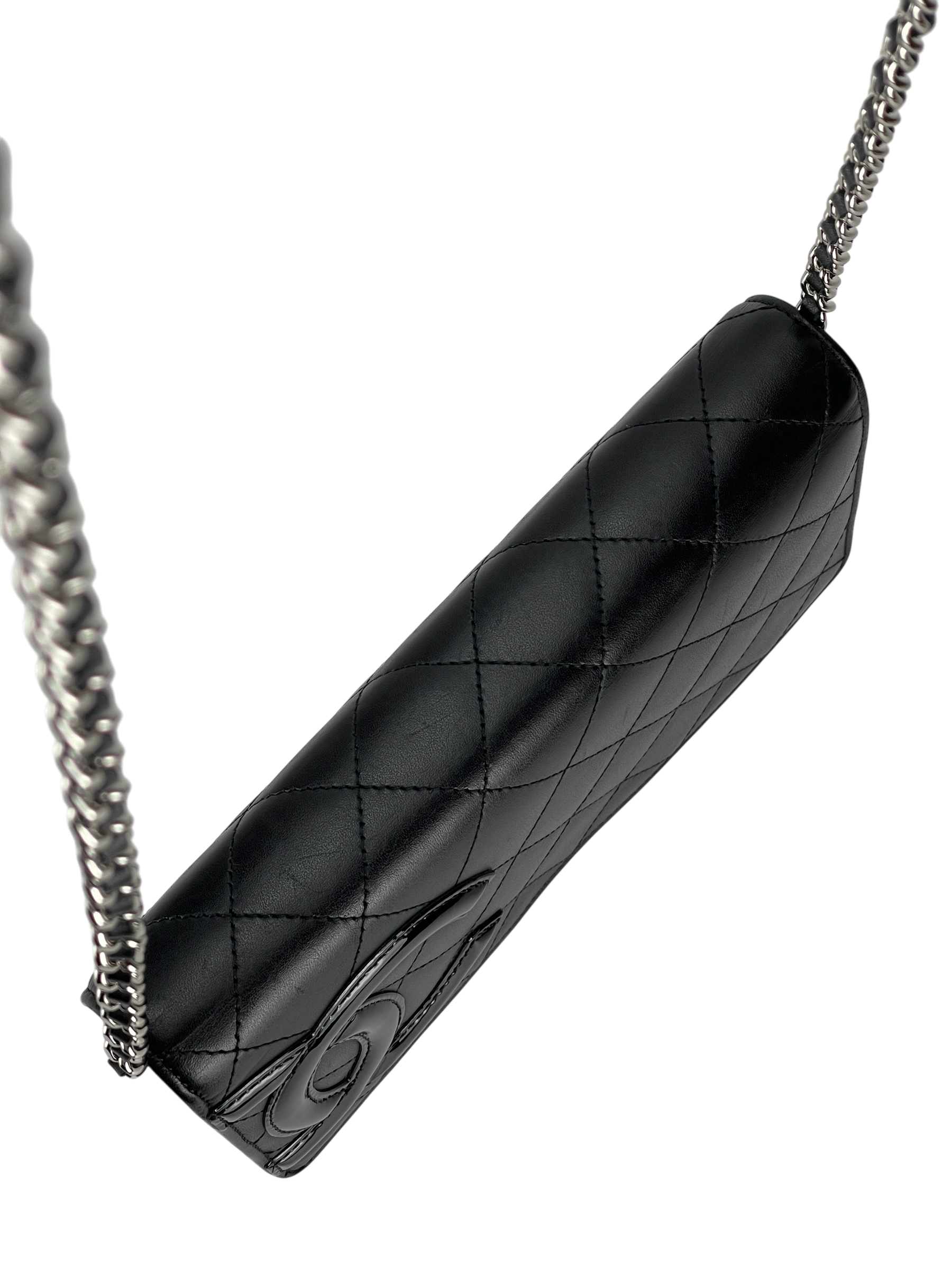 CHANEL - Black Calfskin Cambon Wallet On Chain (WOC)