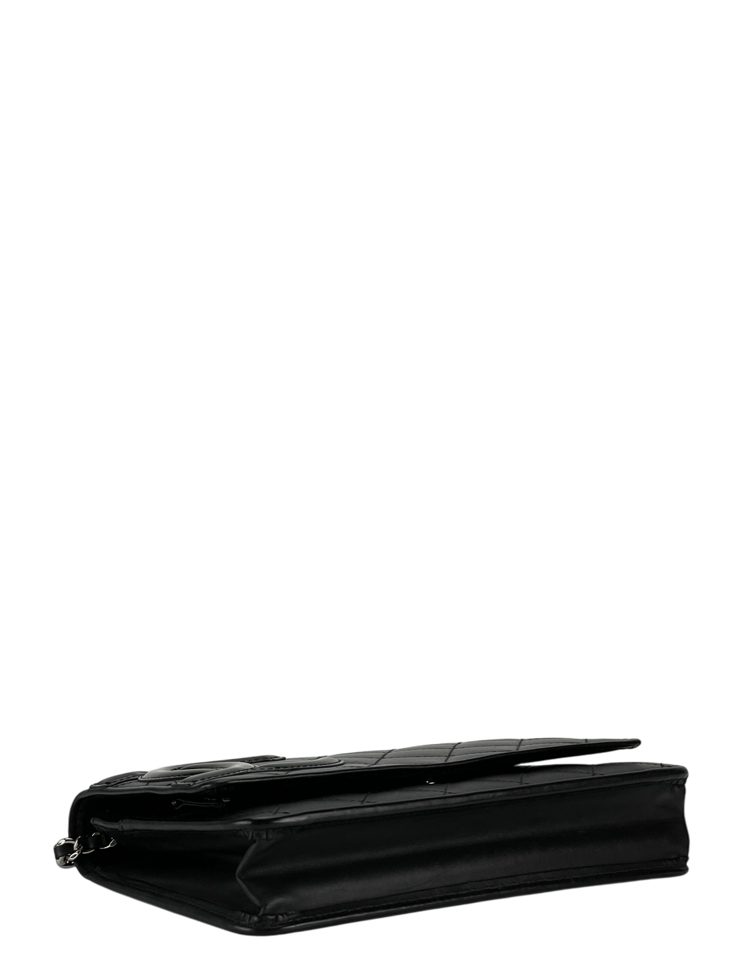 CHANEL - Black Calfskin Cambon Wallet On Chain (WOC)