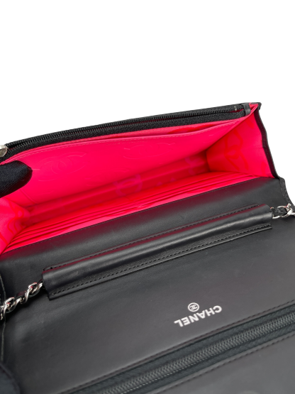 CHANEL - Black Calfskin Cambon Wallet On Chain (WOC)