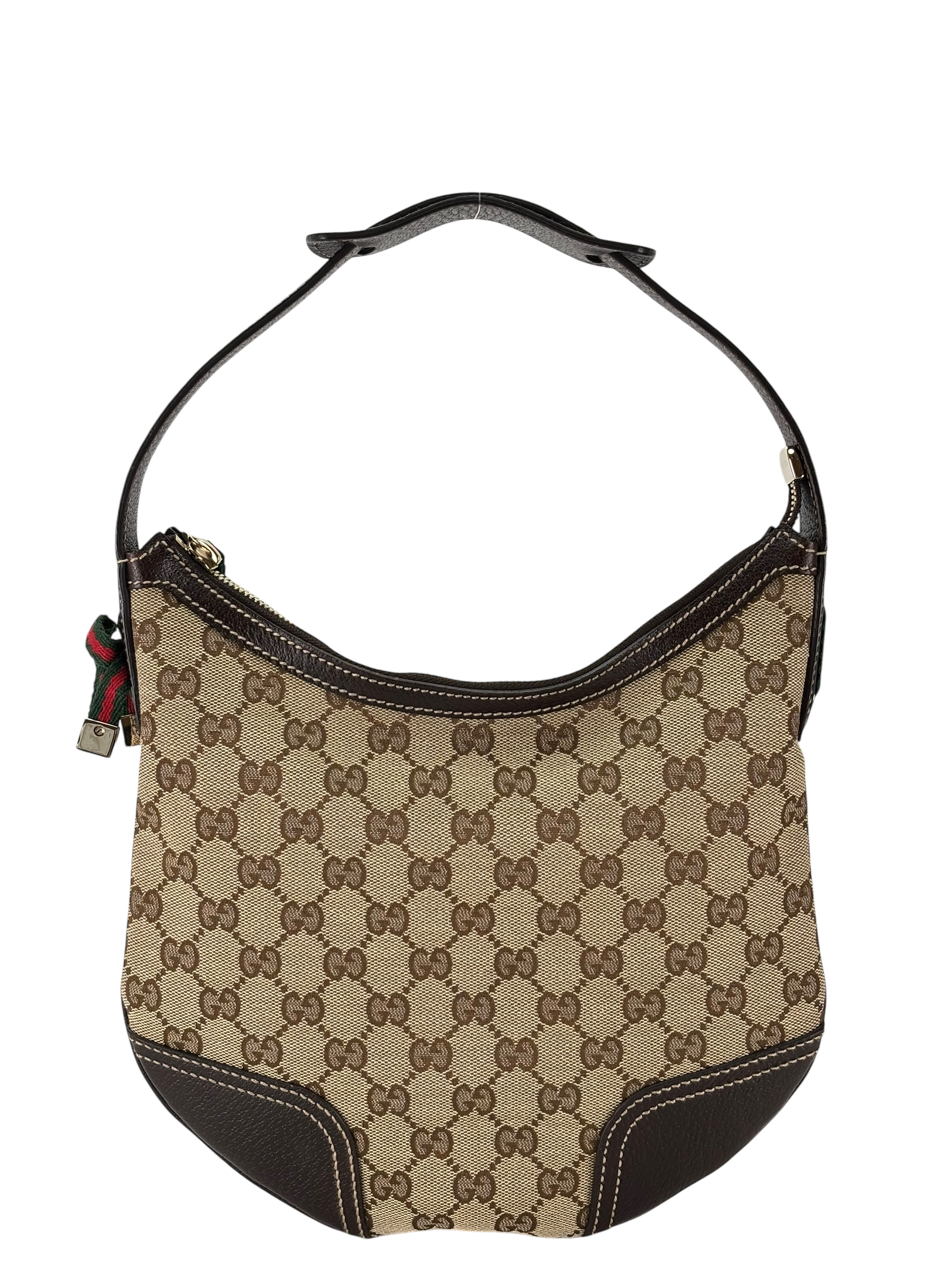 GUCCI - Brown Princess Shelly GG canvas shoulder bag