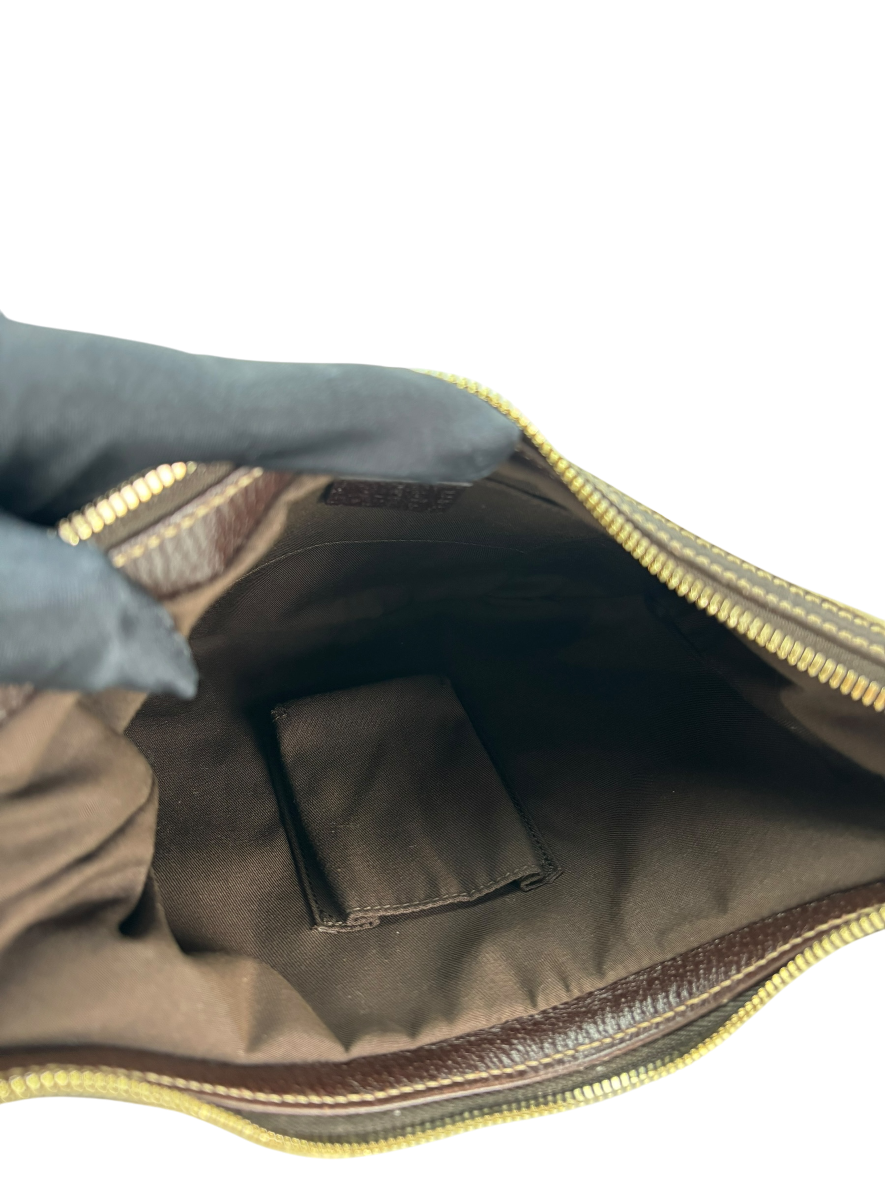 GUCCI - Brown Princess Shelly GG canvas shoulder bag