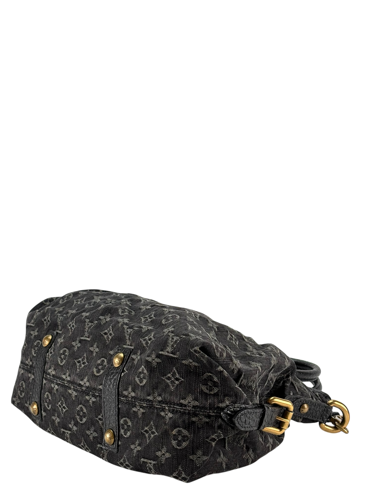 LOUIS VUITTON -  Black monogram Denim handbag