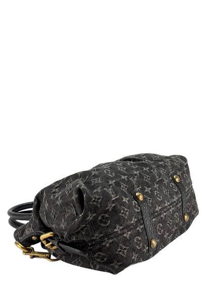 LOUIS VUITTON -  Black monogram Denim handbag