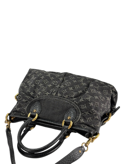 LOUIS VUITTON -  Black monogram Denim handbag