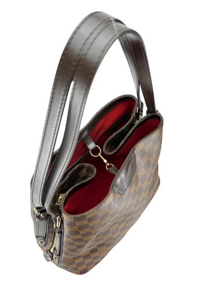 LOUIS VUITTON - Damier Ebene Canvas Cabas Rivington Tote Bucket bag