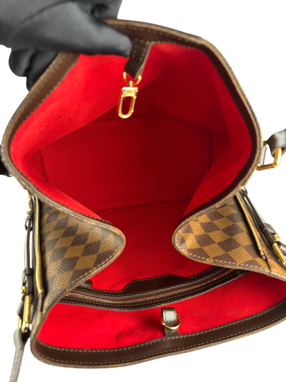 LOUIS VUITTON - Damier Ebene Canvas Cabas Rivington Tote Bucket bag