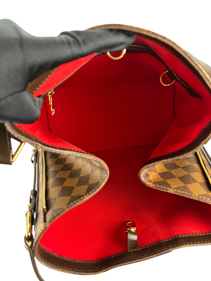 LOUIS VUITTON - Damier Ebene Canvas Cabas Rivington Tote Bucket bag