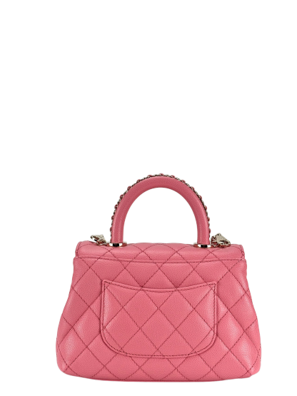 CHANEL - Coco Handle Small Pink Caviar Gold Hardware