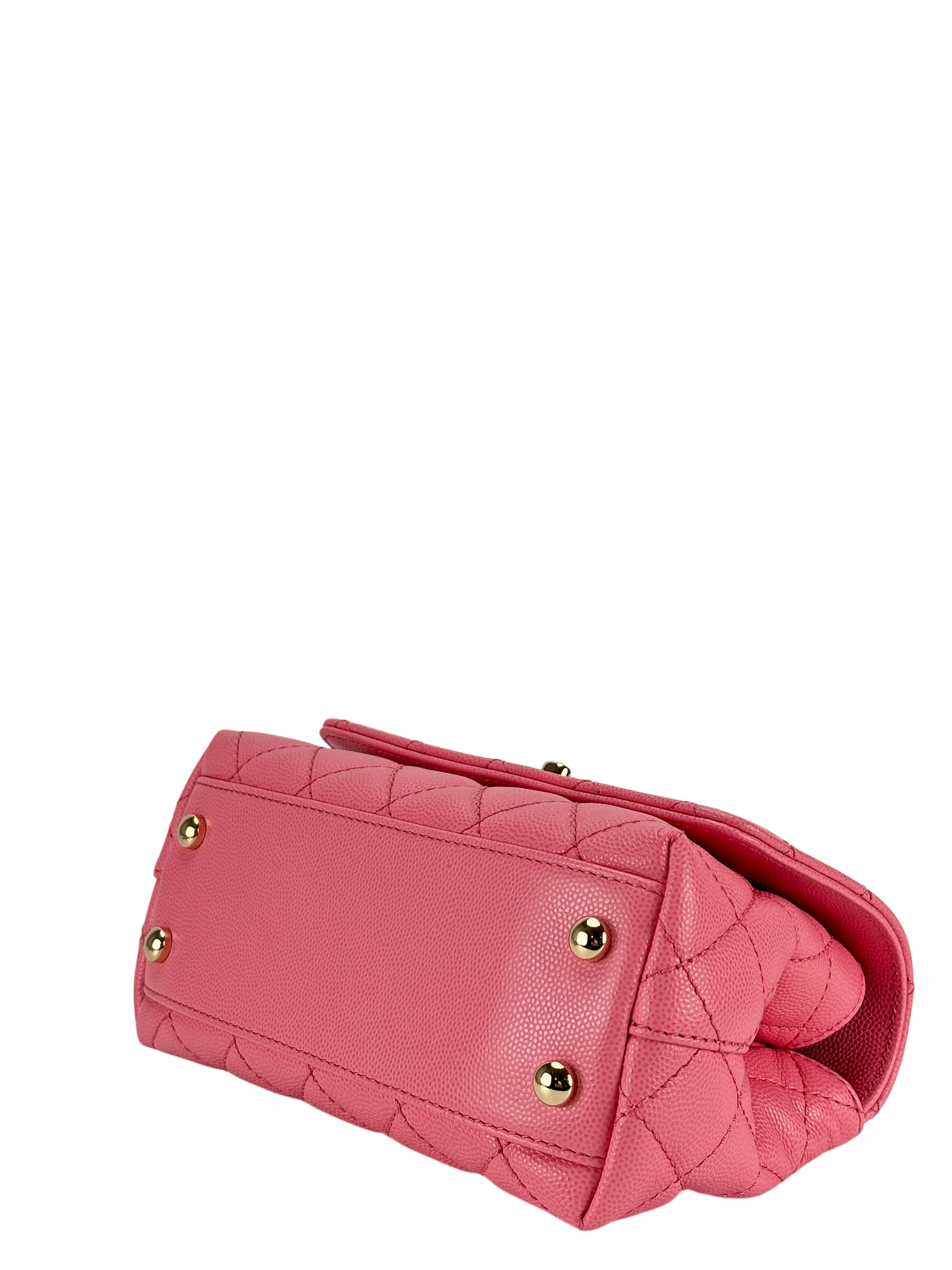 CHANEL - Coco Handle Small Pink Caviar Gold Hardware