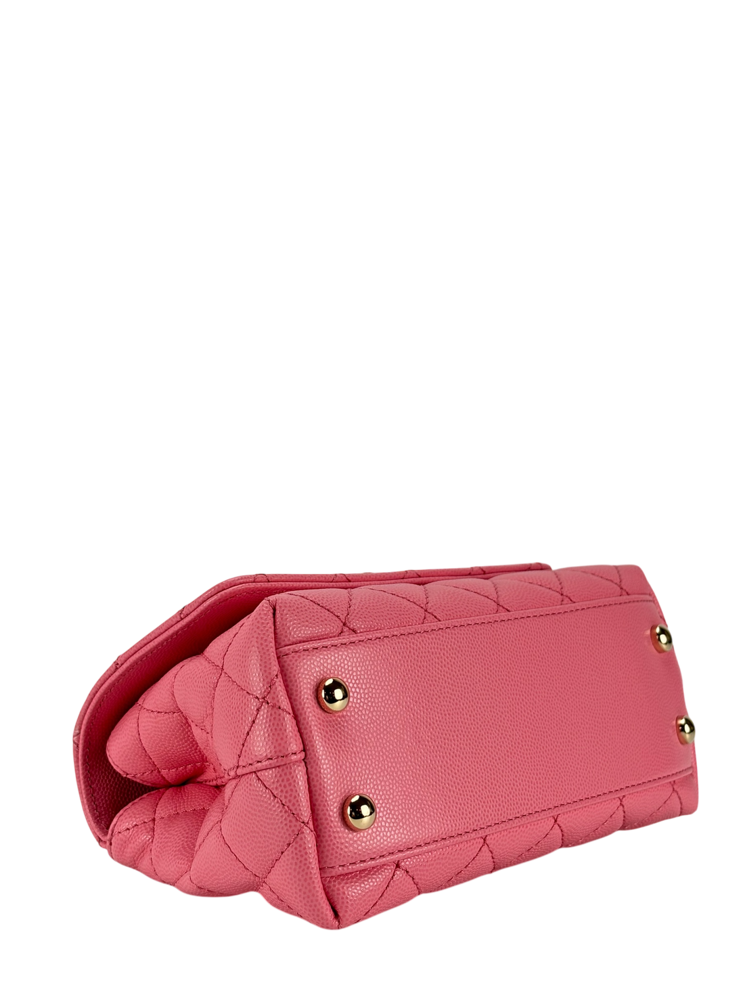 CHANEL - Coco Handle Small Pink Caviar Gold Hardware