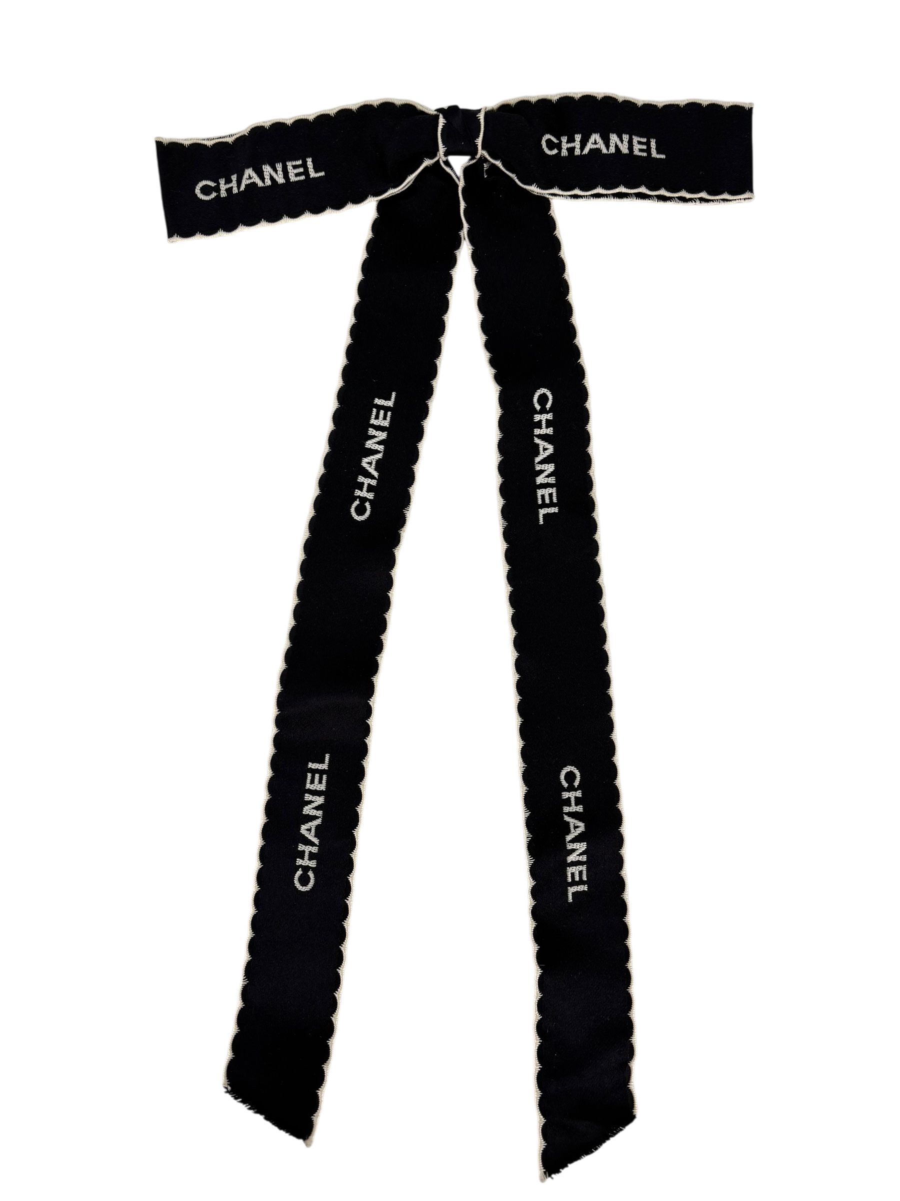 CHANEL - 1970-1980 Black Ribbon Brooch