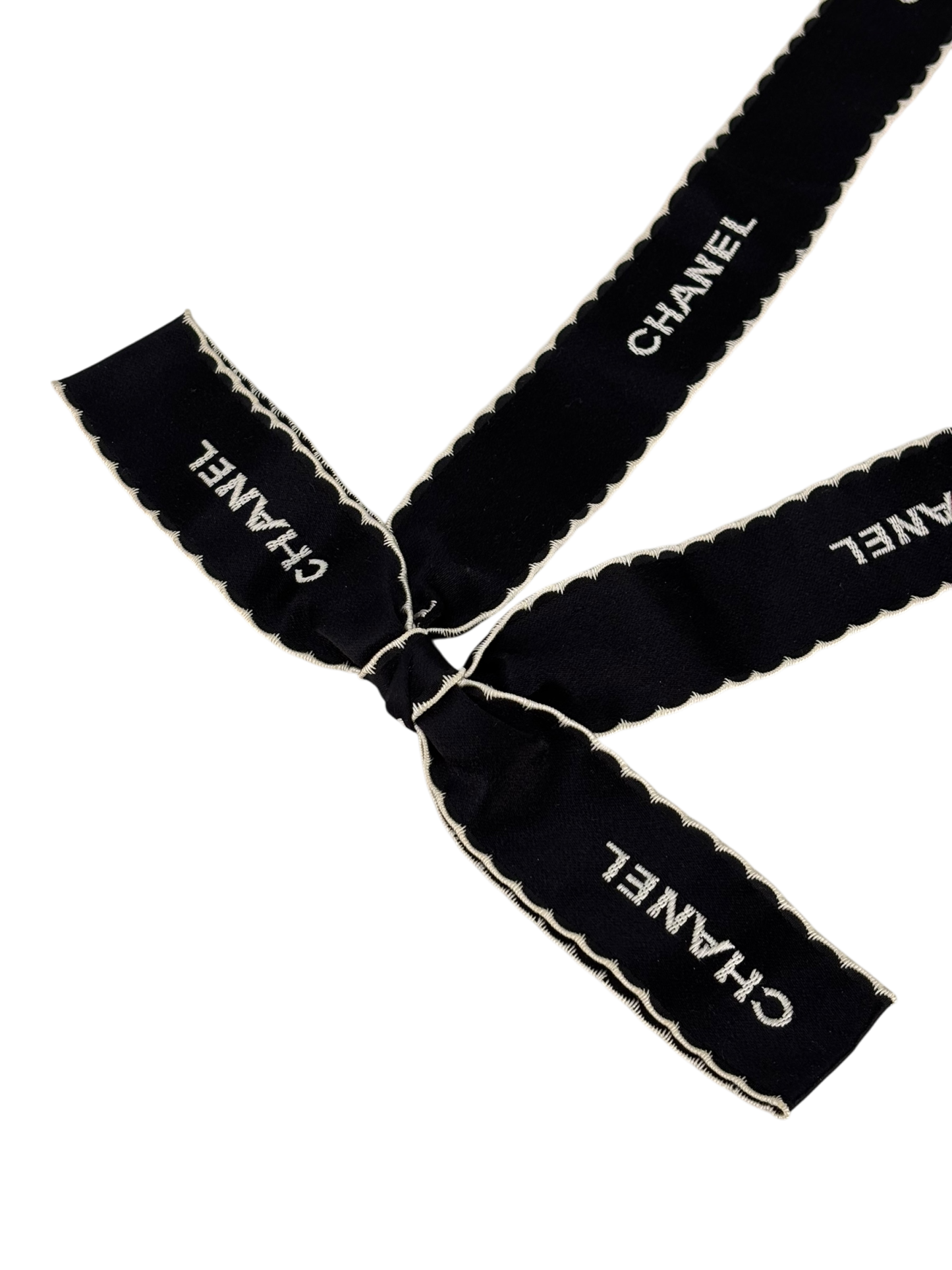 CHANEL - 1970-1980 Black Ribbon Brooch