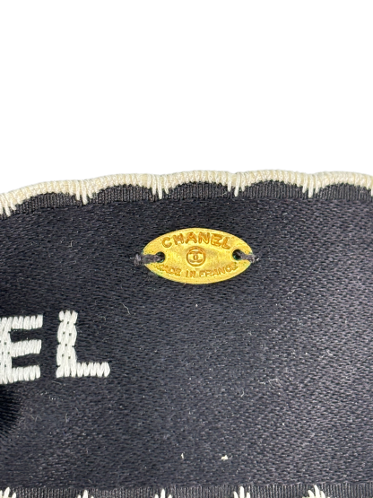 CHANEL - 1970-1980 Black Ribbon Brooch