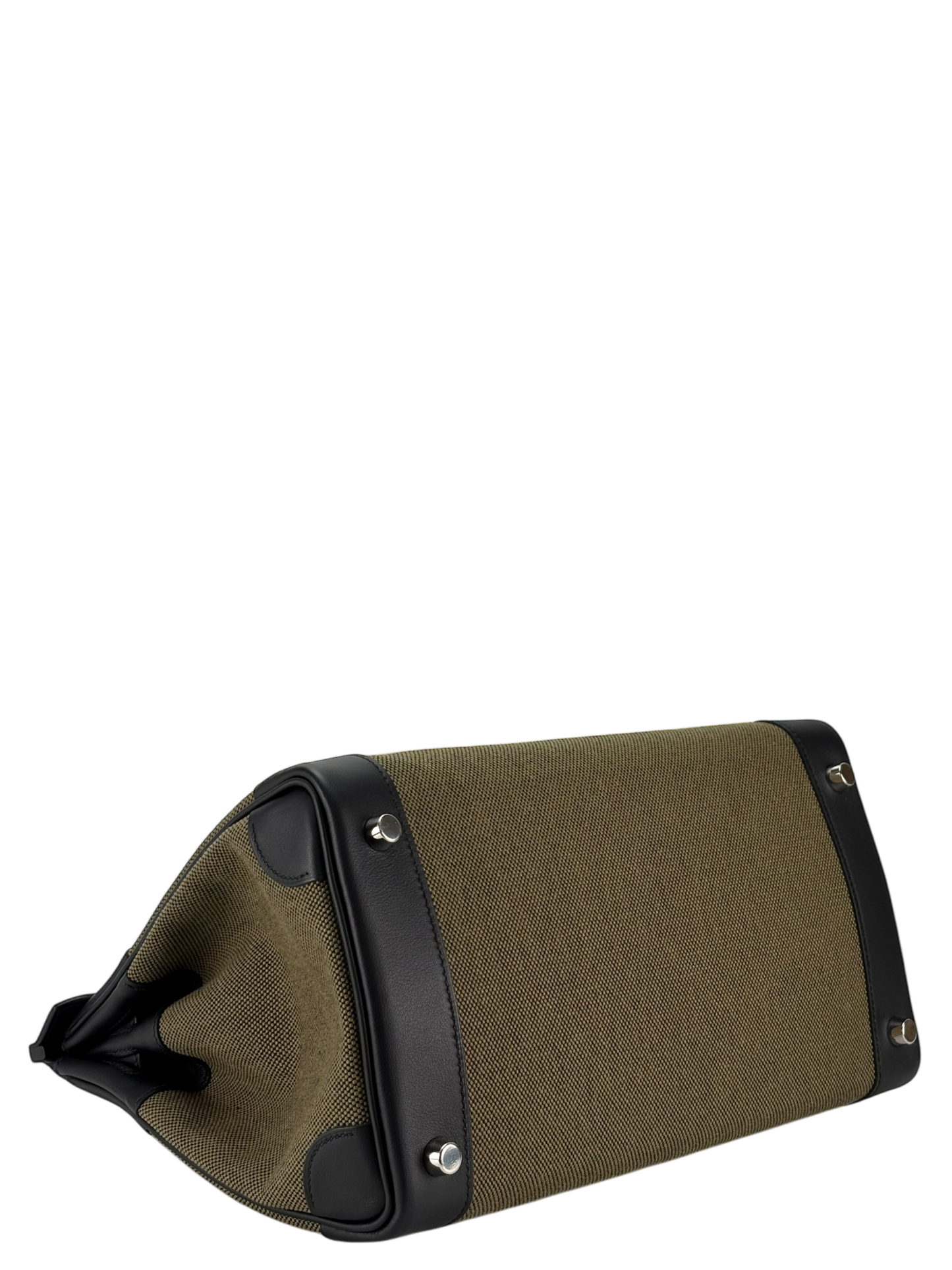 HERMES - Birkin 30 Black Vert Military Swift Tole Palladium Hardware