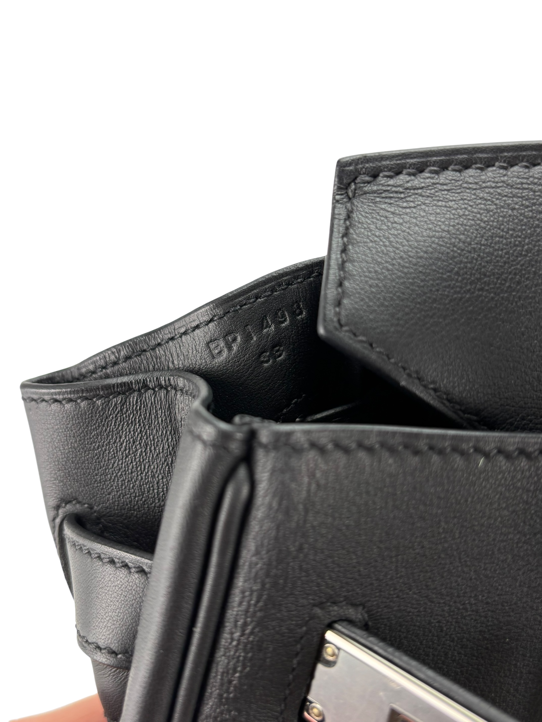 HERMES - Birkin 30 Black Vert Military Swift Tole Palladium Hardware