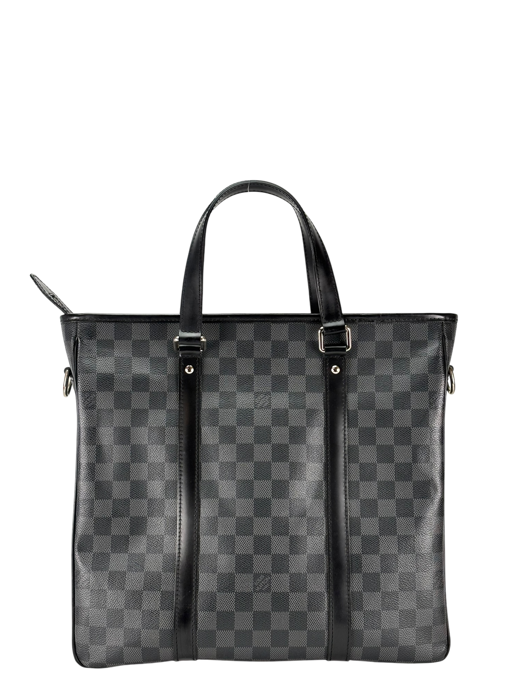 LOUIS VUITTON - Black Canvas Damier Graphite Coated Tadao Bag