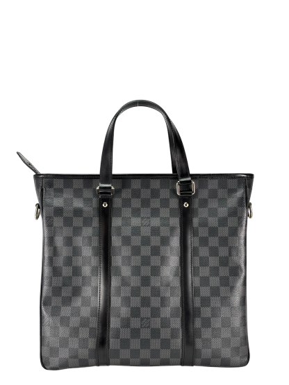 LOUIS VUITTON - Black Canvas Damier Graphite Coated Tadao Bag