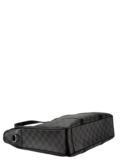 LOUIS VUITTON - Black Canvas Damier Graphite Coated Tadao Bag