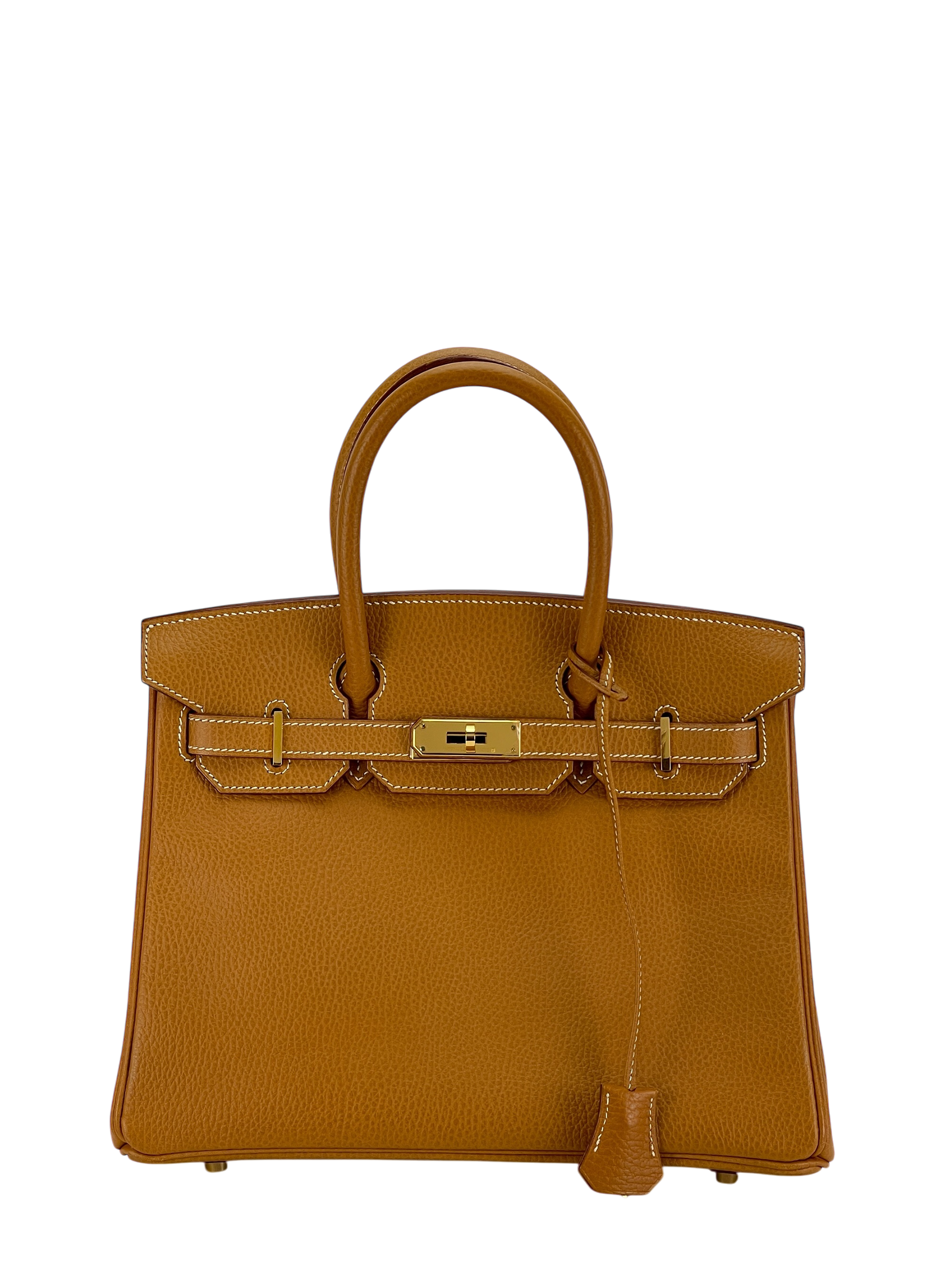 HERMES - Birkin 30 Natural Vachette Ardennes Gold Hardware 