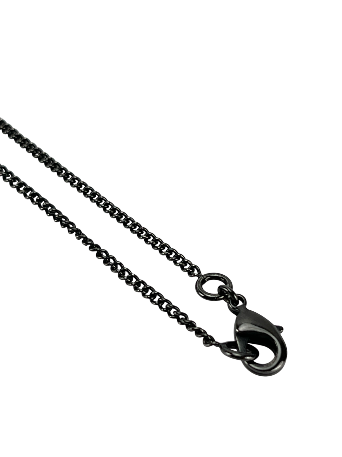 CHANEL - 14B Black Pearl CC Mark Necklace