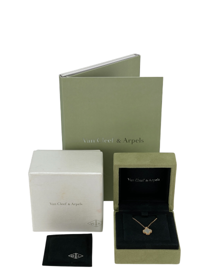 VAN CLEEF ＆ ARPELS - VCA Mother of Pearl Mini Sweet Alhambra pendant Necklace