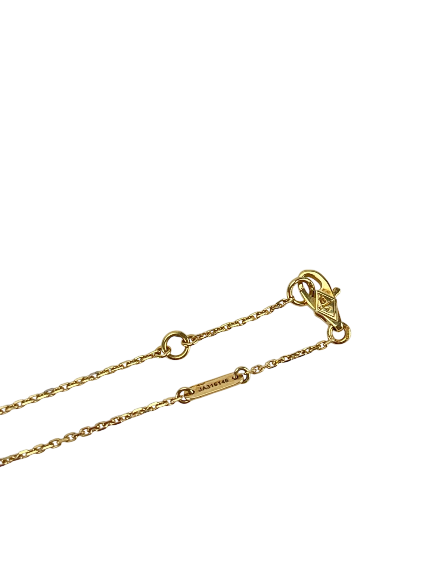 VAN CLEEF & ARPELS - VCA Mother of Pearl Mini Sweet Alhambra pendant Necklace