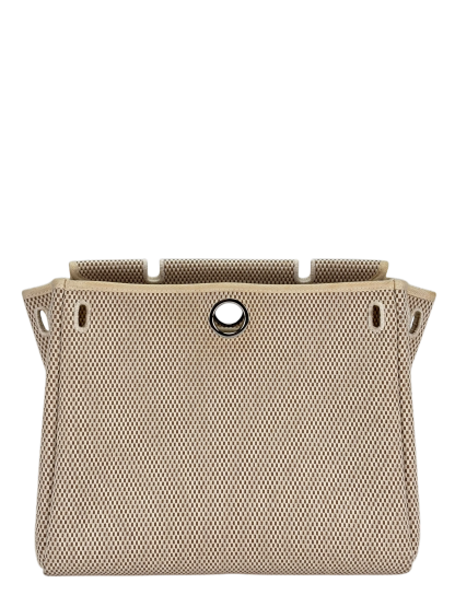 HERMES - Herbag Zip 31 (PM) Black Toile Palladium Hardware