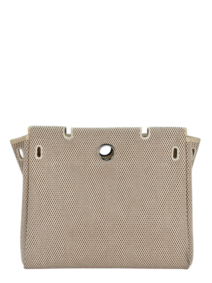HERMES - Herbag Zip 31 (PM) Black Toile Palladium Hardware