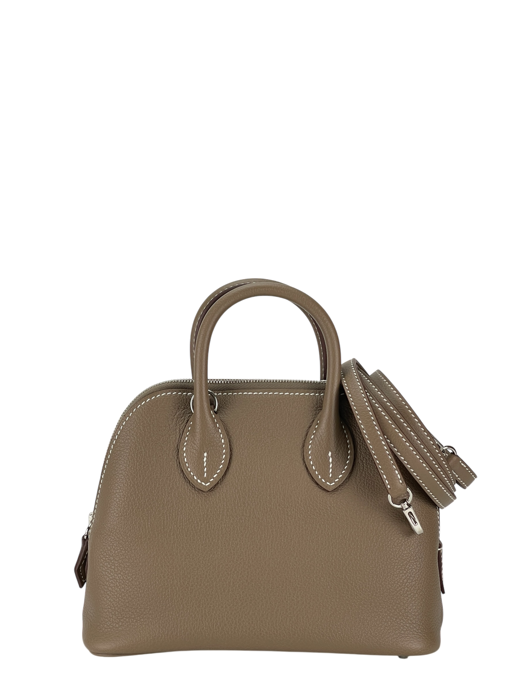 HERMES - Mini Bolide 1923 Etoupe Evercolor Palladium Hardware