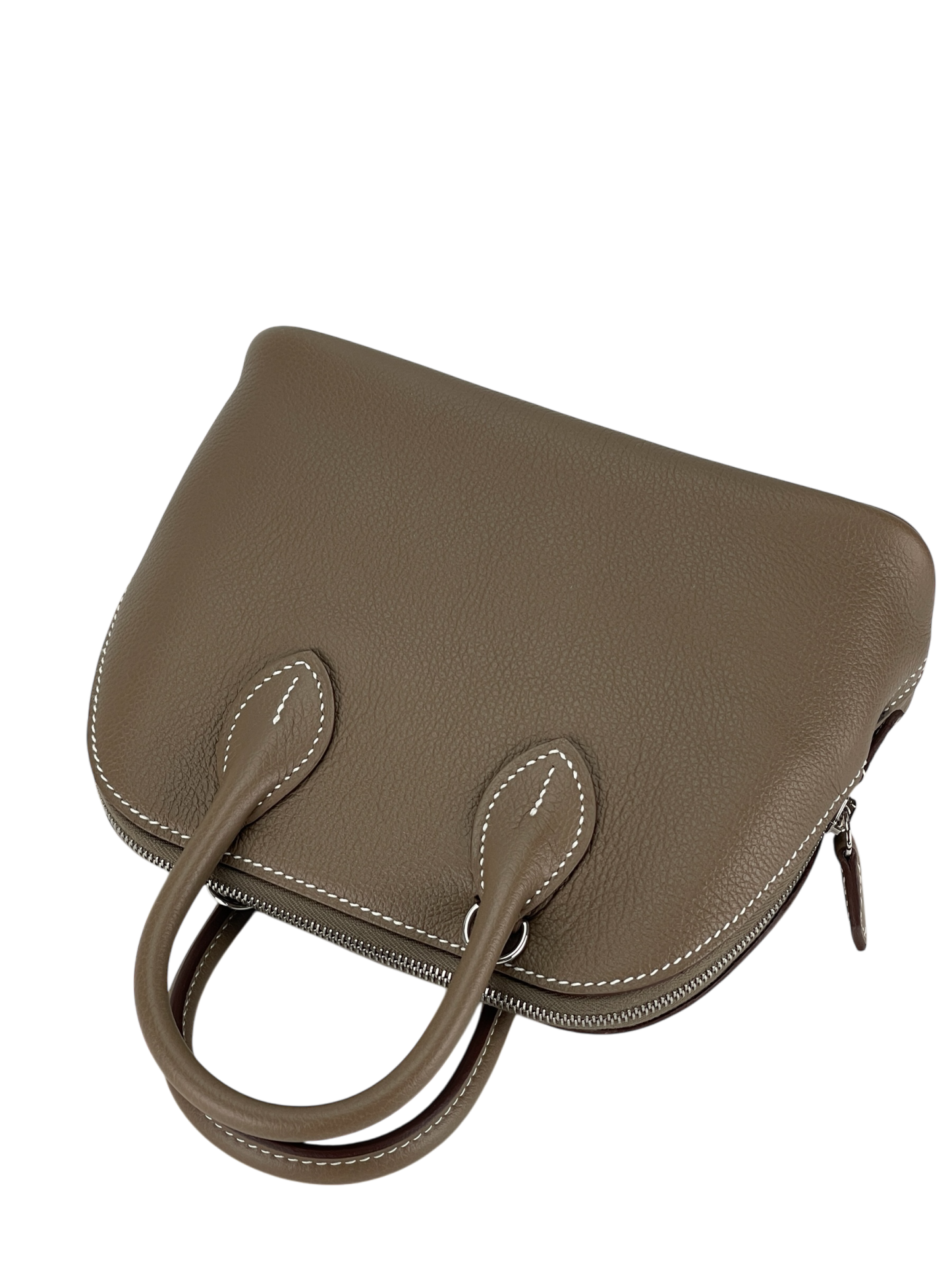 HERMES - Mini Bolide 1923 Etoupe Evercolor Palladium Hardware