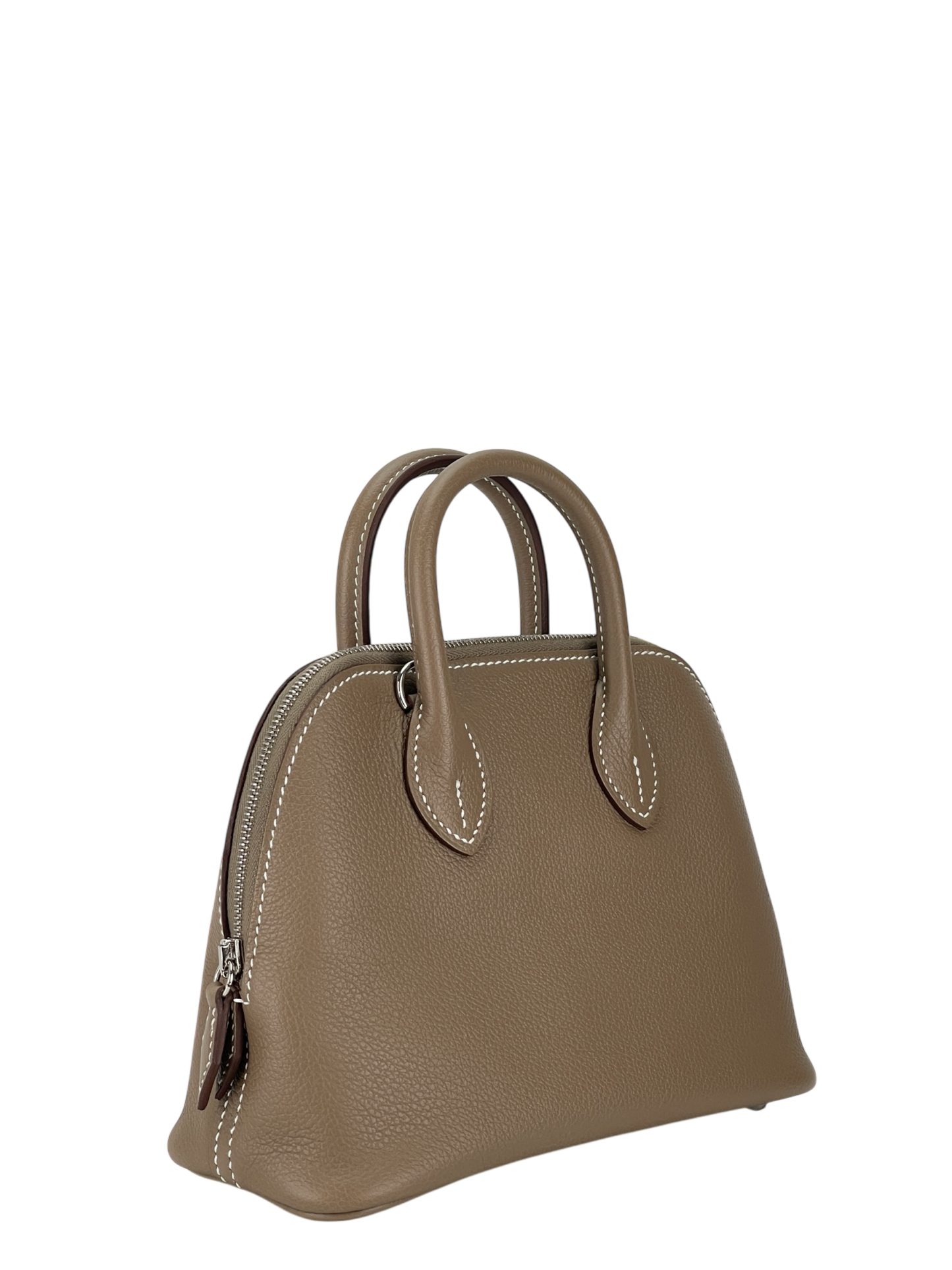 HERMES - Mini Bolide 1923 Etoupe Evercolor Palladium Hardware