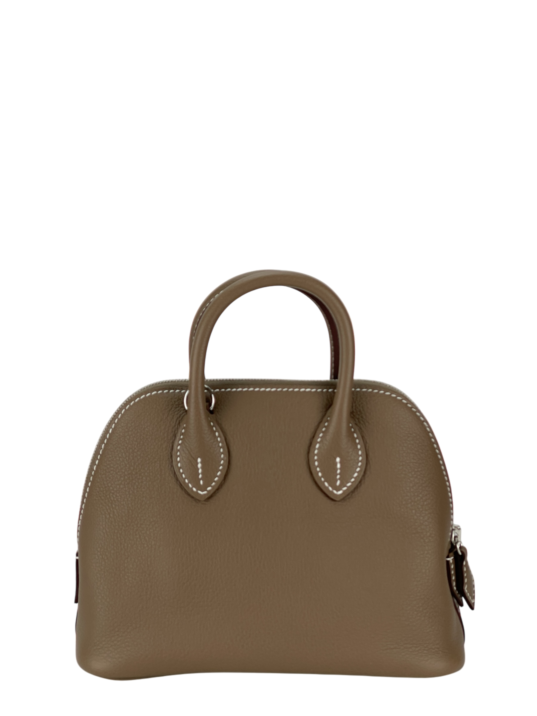 HERMES - Mini Bolide 1923 Etoupe Evercolor Palladium Hardware