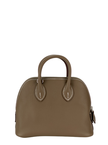 HERMES - Mini Bolide 1923 Etoupe Evercolor Palladium Hardware