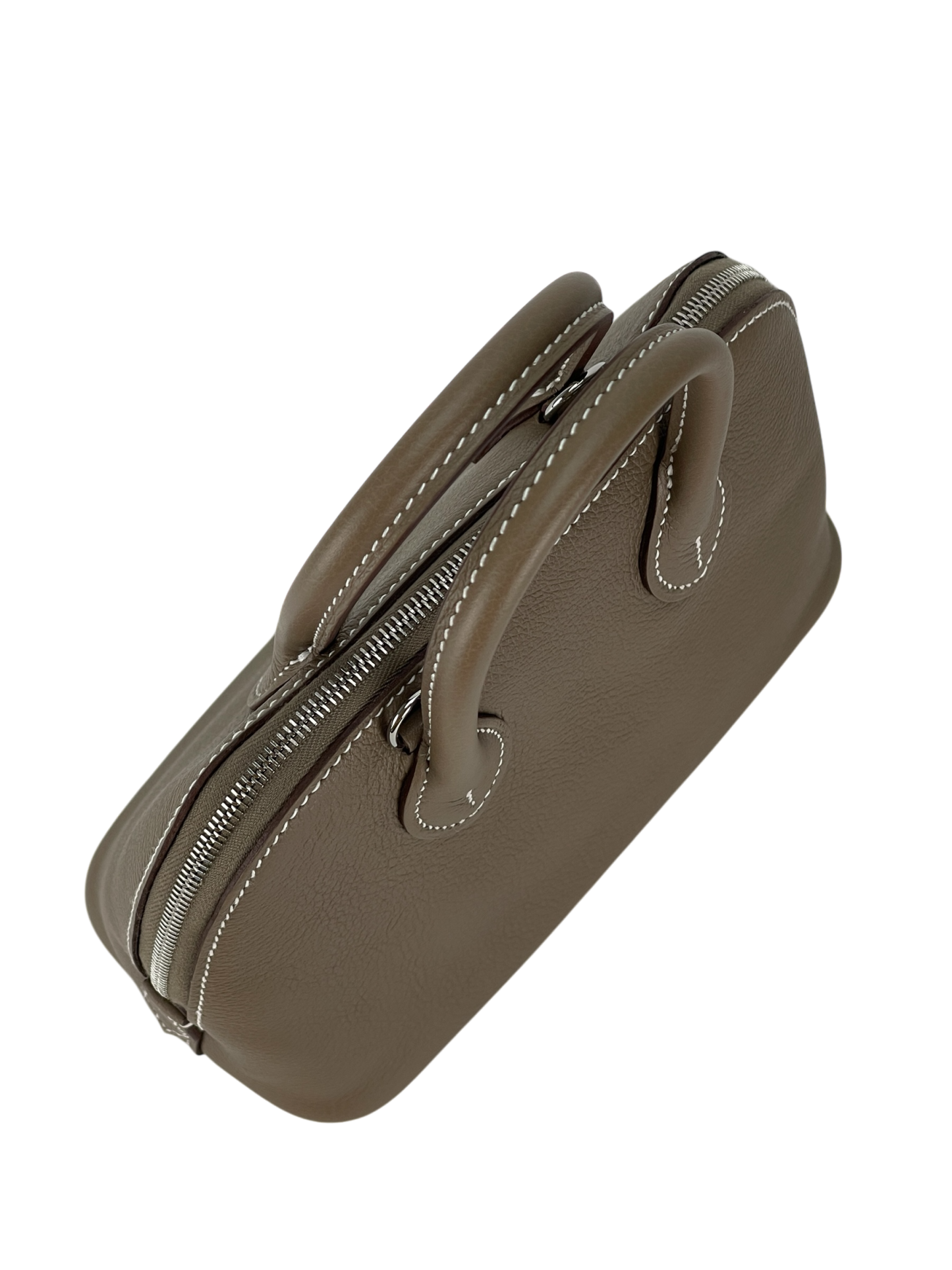 HERMES - Mini Bolide 1923 Etoupe Evercolor Palladium Hardware