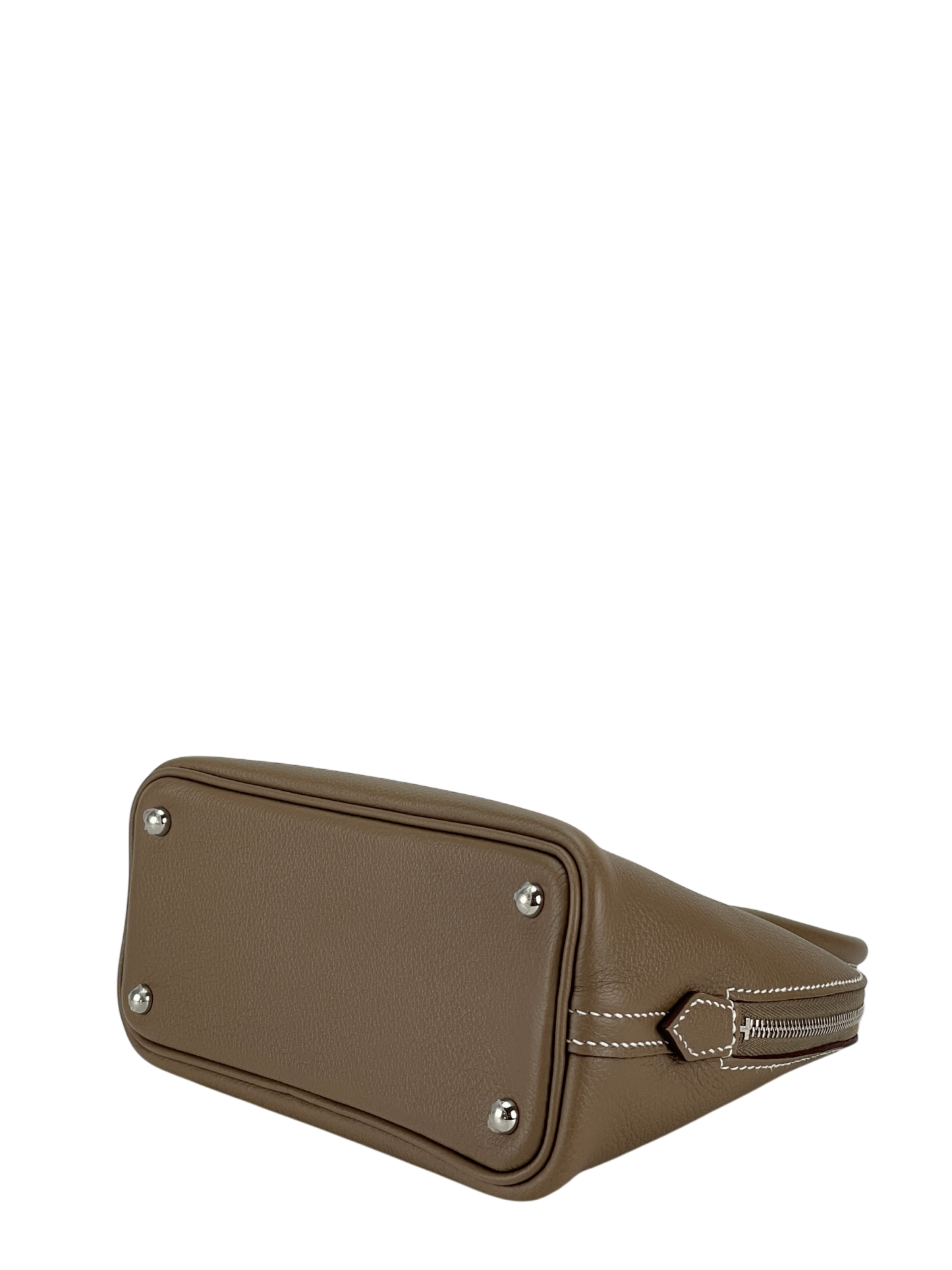 HERMES - Mini Bolide 1923 Etoupe Evercolor Palladium Hardware