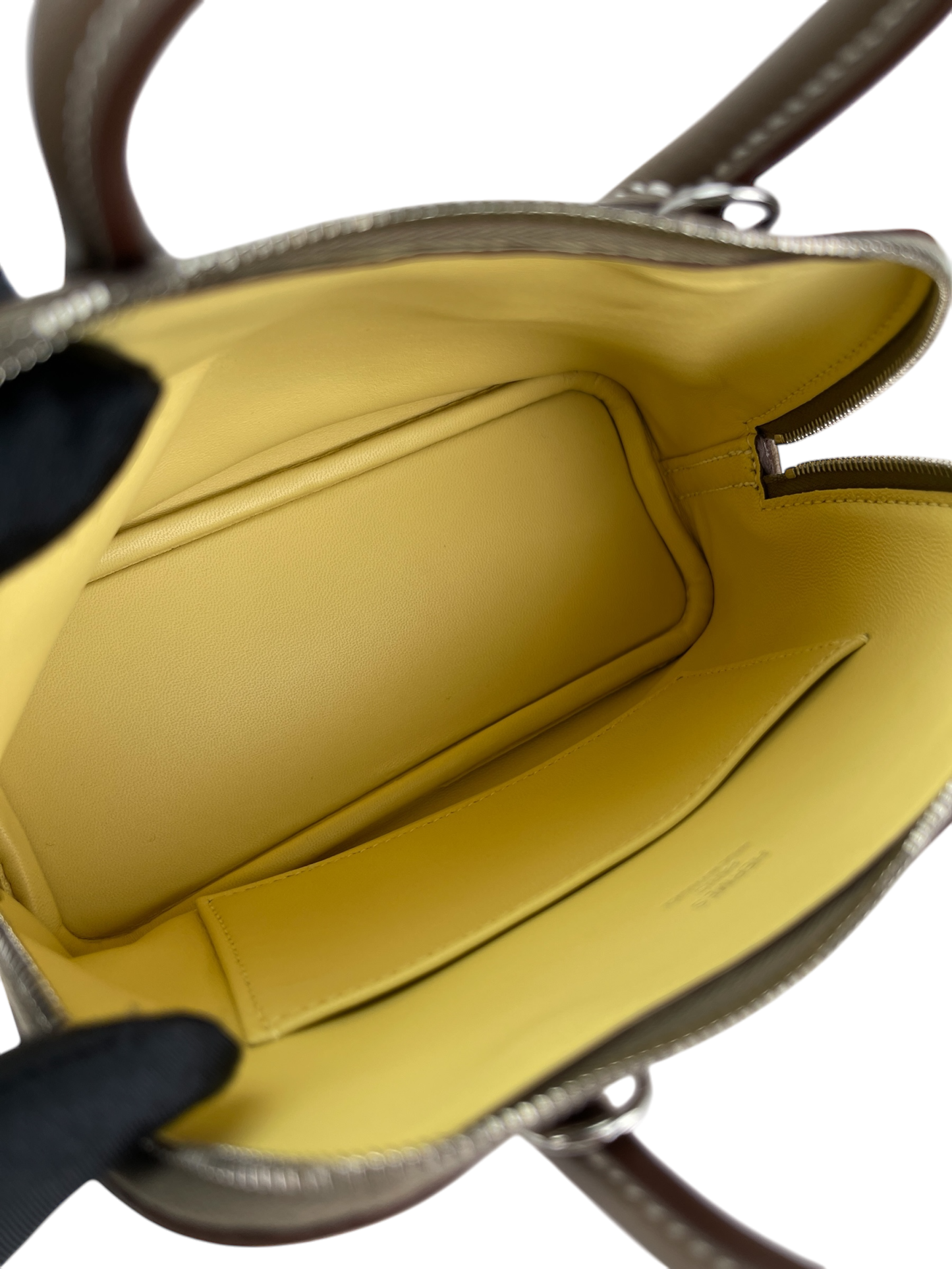 HERMES - Mini Bolide 1923 Etoupe Evercolor Palladium Hardware