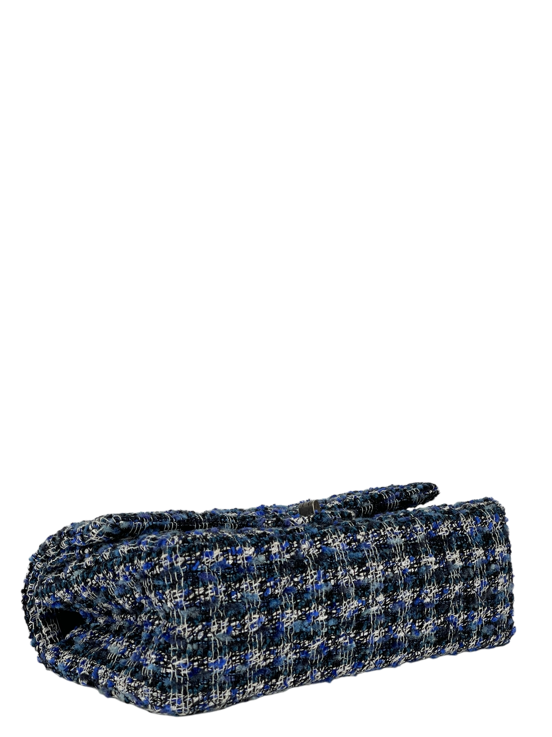 CHANEL - 2.55 Reissue 226 Flap Blue White Tweed Ruthenium Hardware