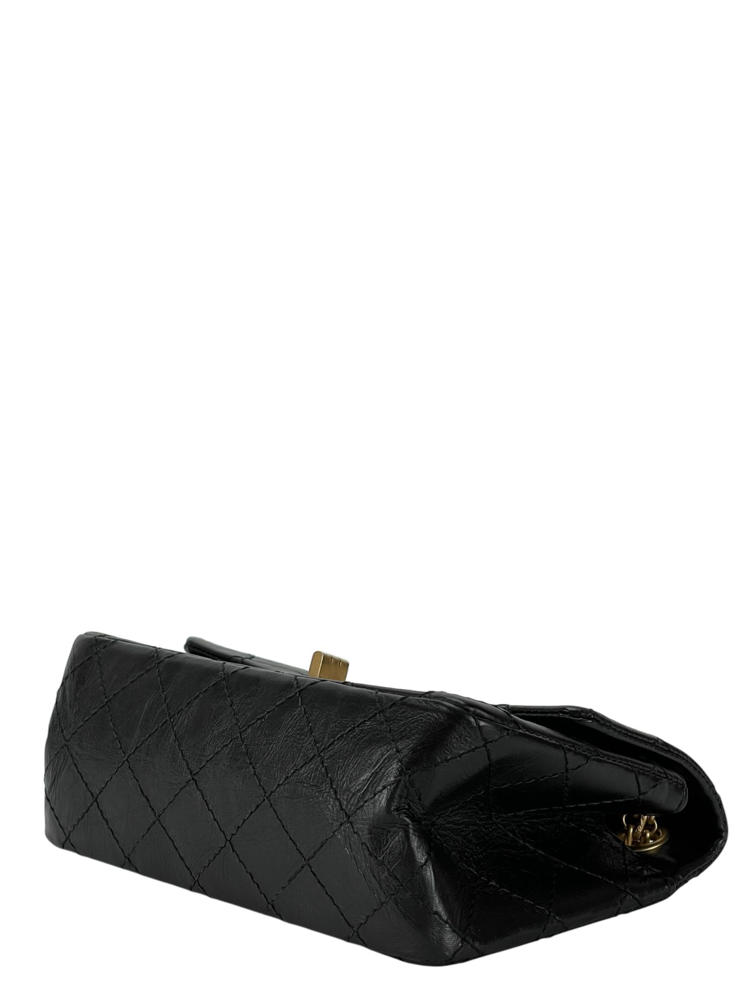 CHANEL - 2.55 Mini Flap Black Calfskin Gold Hardware