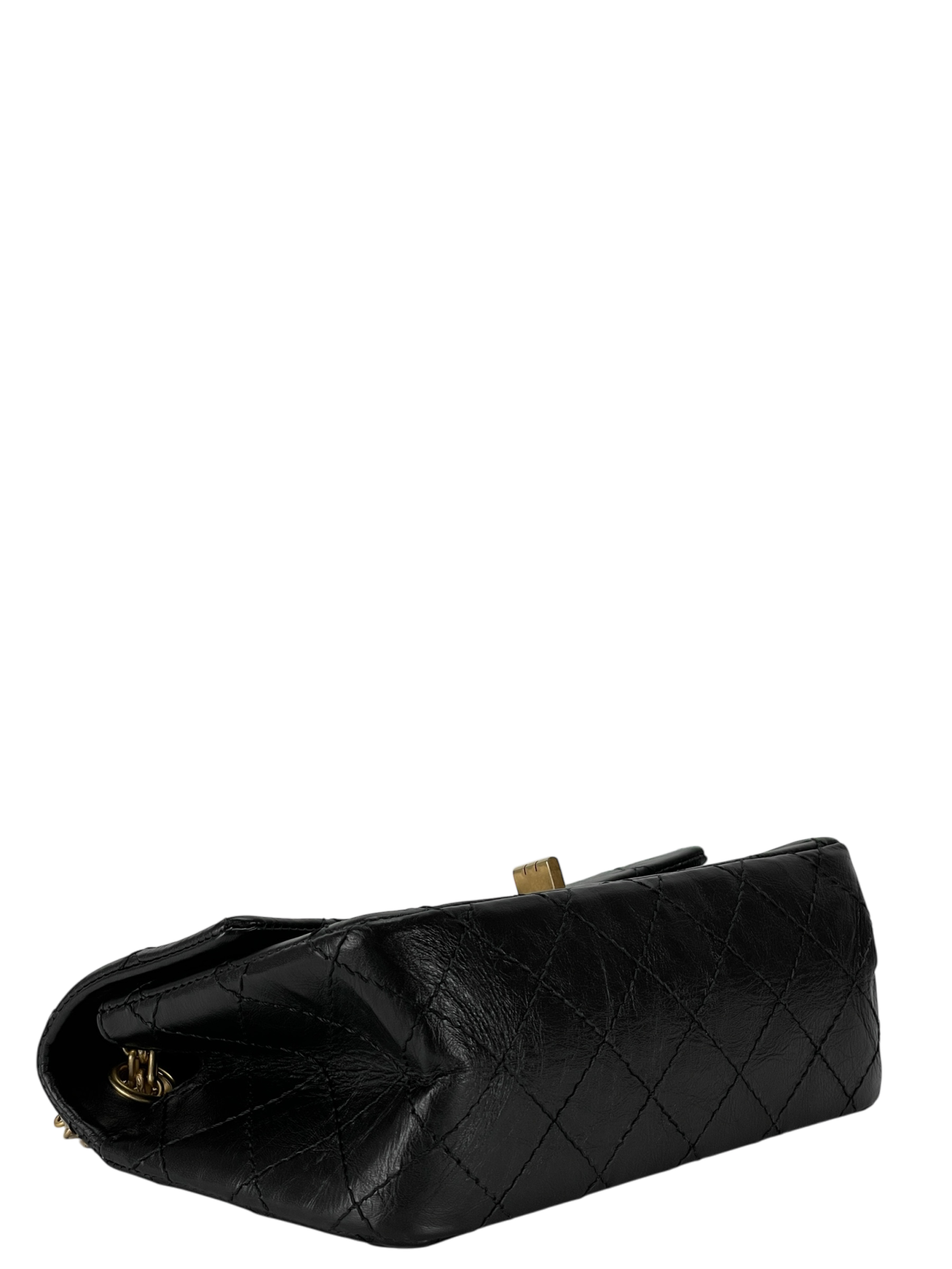 CHANEL - 2.55 Mini Flap Black Calfskin Gold Hardware