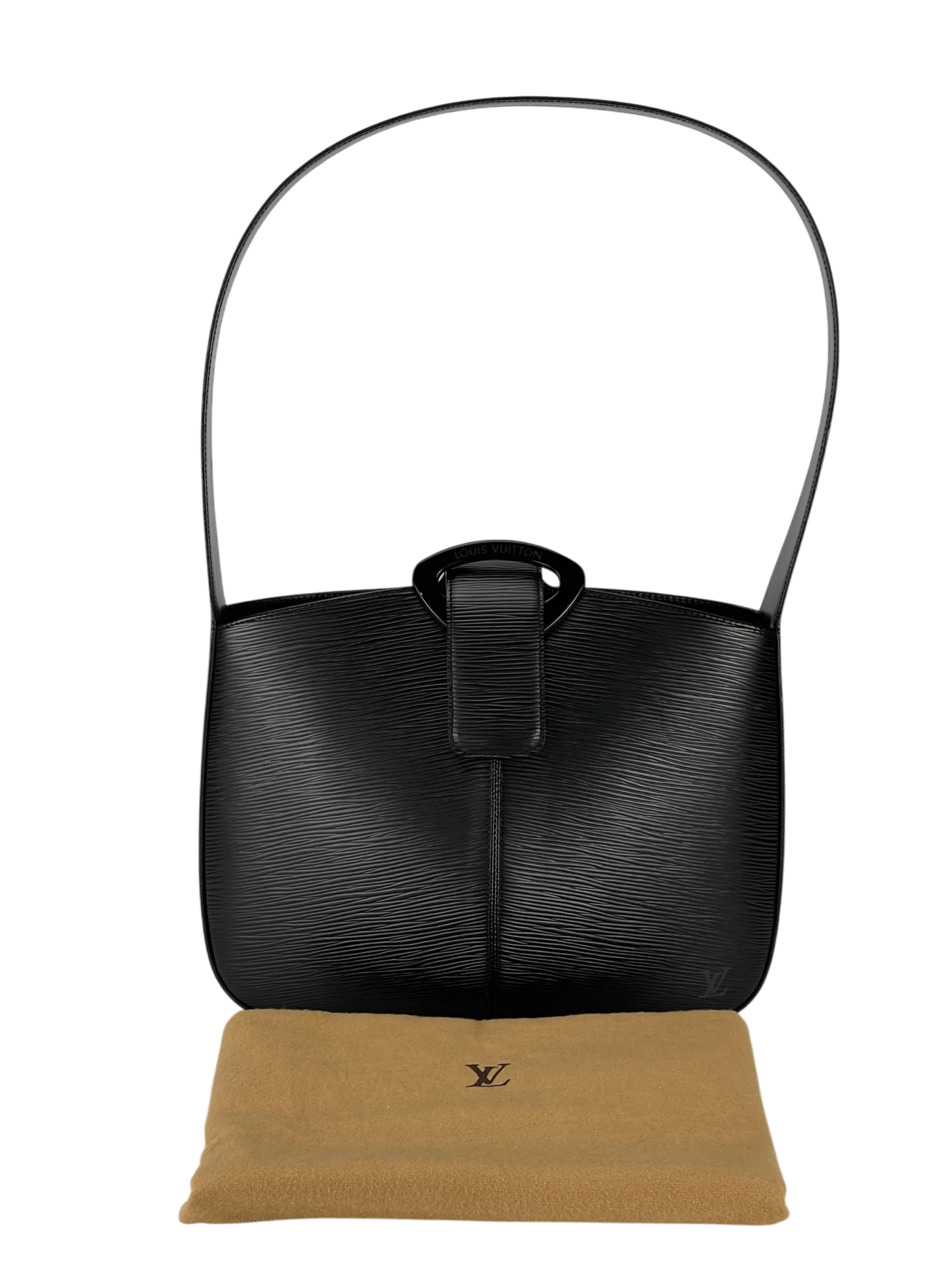 LOUIS VUITTON - Black Epi Leather Reverie Shoulder Bag
