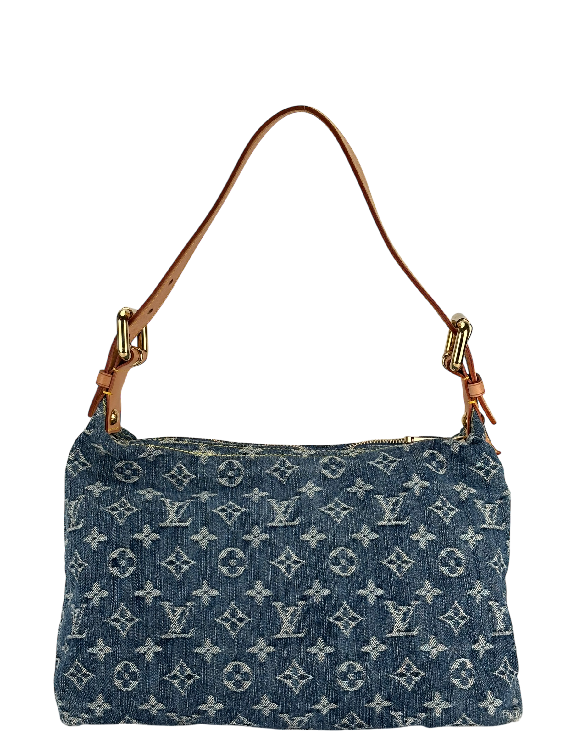 LOUIS VUITTON - Monogram Denim Baggy PM Shoulder Bag Handbag