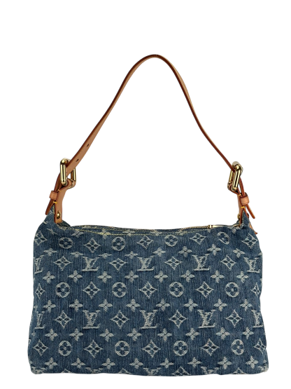 LOUIS VUITTON - Monogram Denim Baggy PM Shoulder Bag Handbag