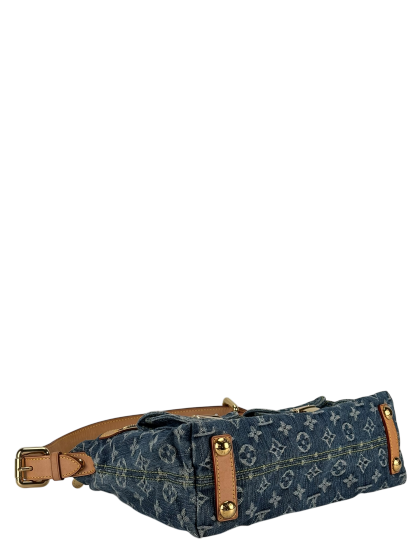 LOUIS VUITTON - Monogram Denim Baggy PM Shoulder Bag Handbag