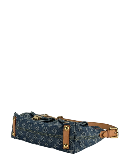 LOUIS VUITTON - Monogram Denim Baggy PM Shoulder Bag Handbag