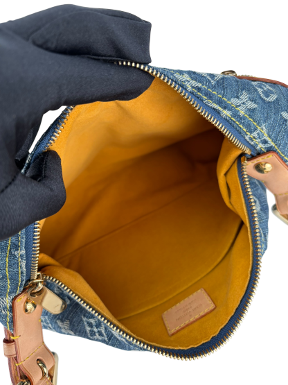 LOUIS VUITTON - Monogram Denim Baggy PM Shoulder Bag Handbag