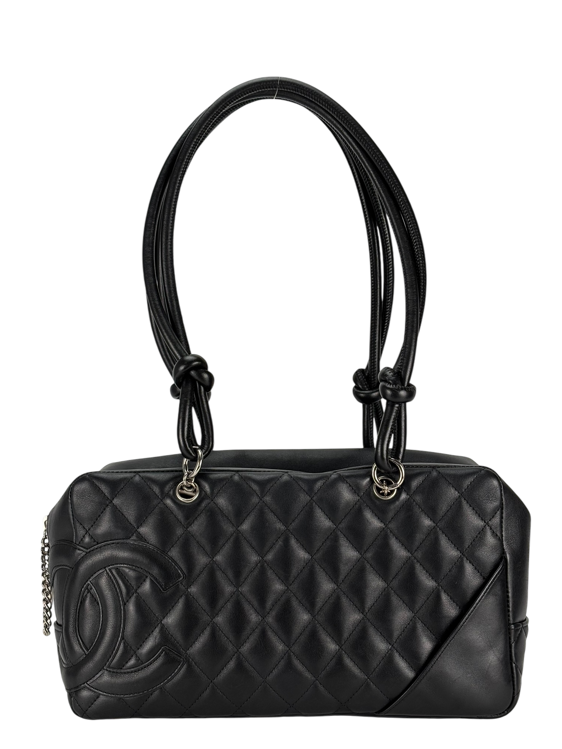 CHANEL - Black Cambon Bowling Handbag