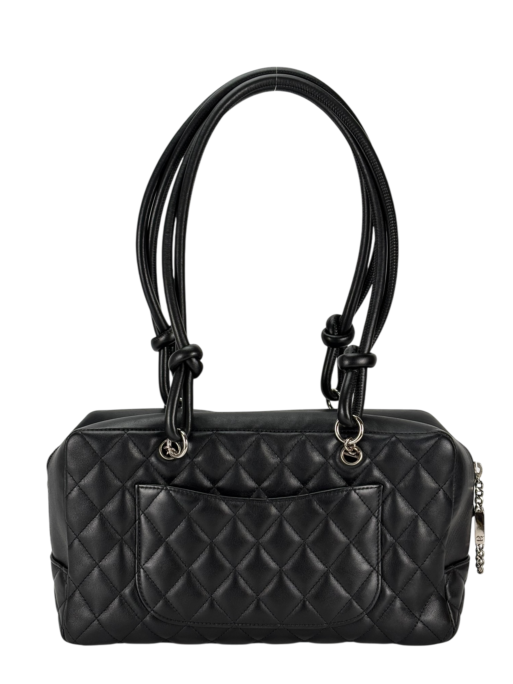 CHANEL - Black Cambon Bowling Handbag