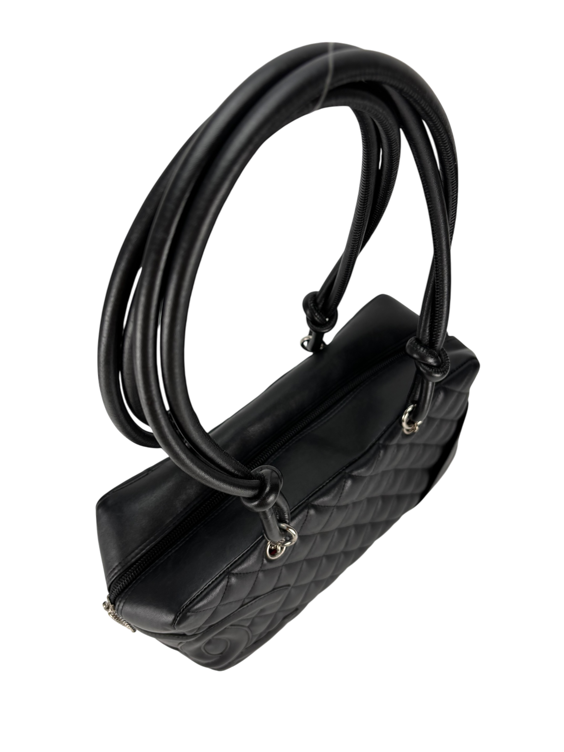 CHANEL - Black Cambon Bowling Handbag